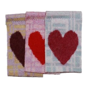 1 stk. strikket  hjerte fra Linedyr