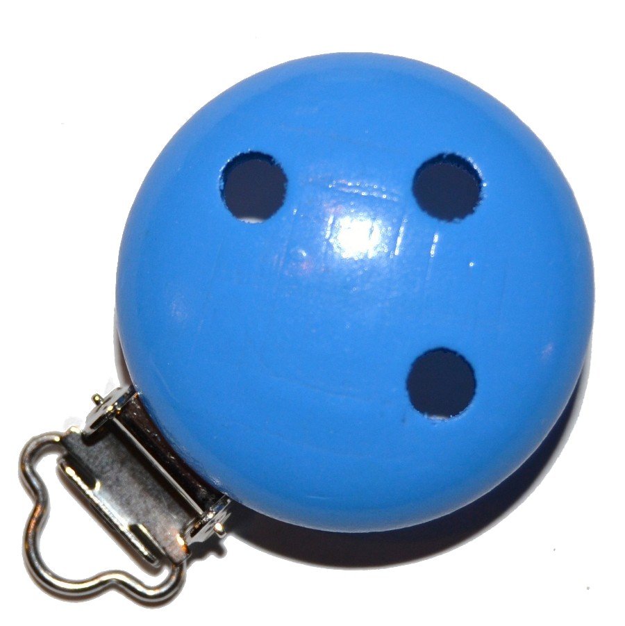 1 stk. Tr�clips ensfarvede Himmelbl�