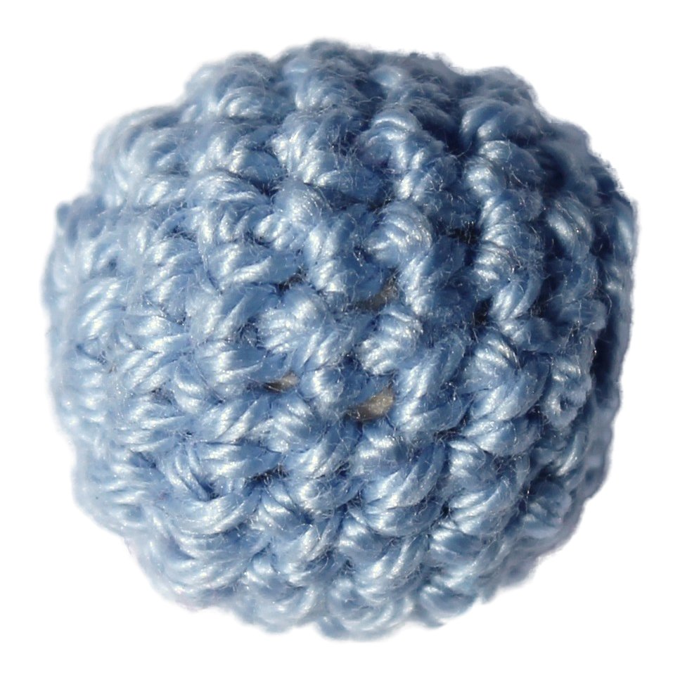 H�klede perler Lysebl&aring; - 230