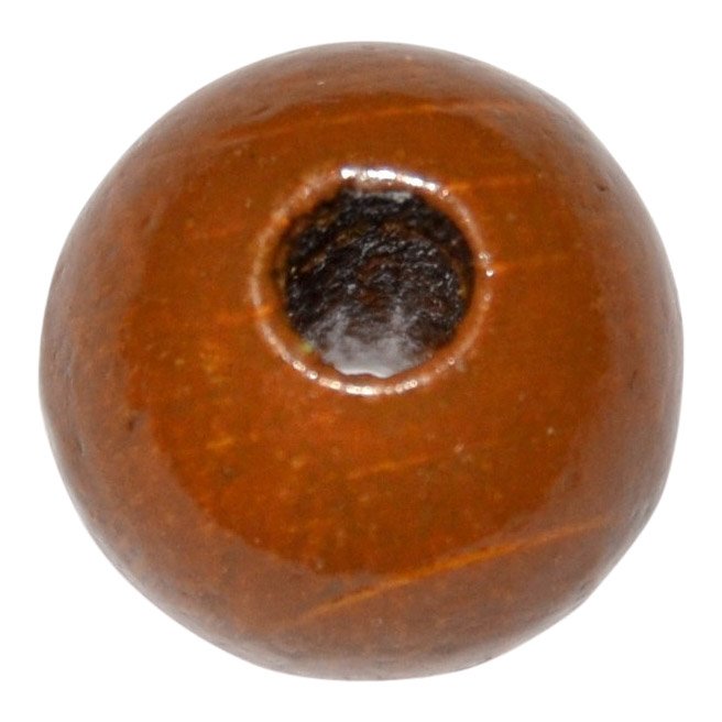 25 stk. - 8 mm runde tr�perler Lysebrun