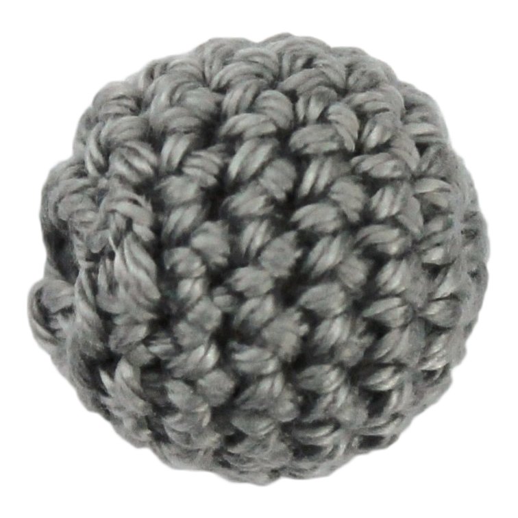 H�klede perler Lysegr&aring; - 415