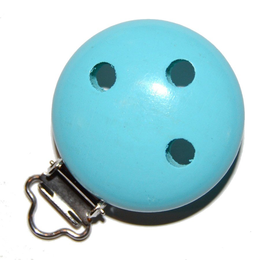 1 stk. Tr�clips ensfarvede Lys turkis