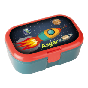 Madkasse med Raket, Med navn