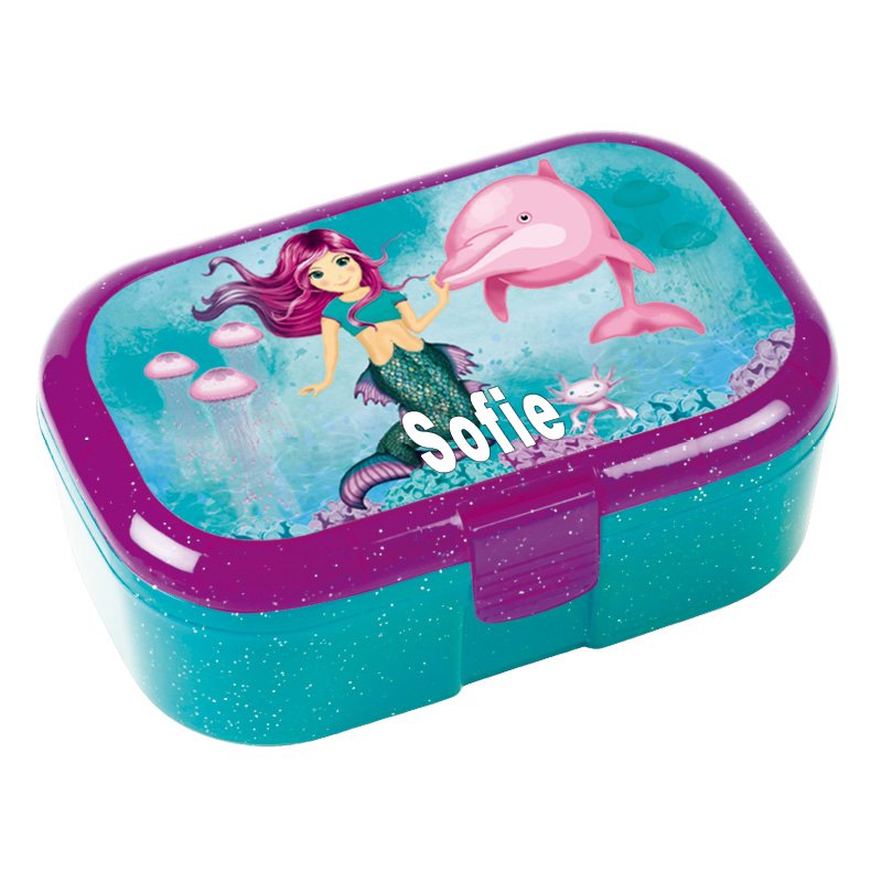 Madkasse med Havfrue, Med navn