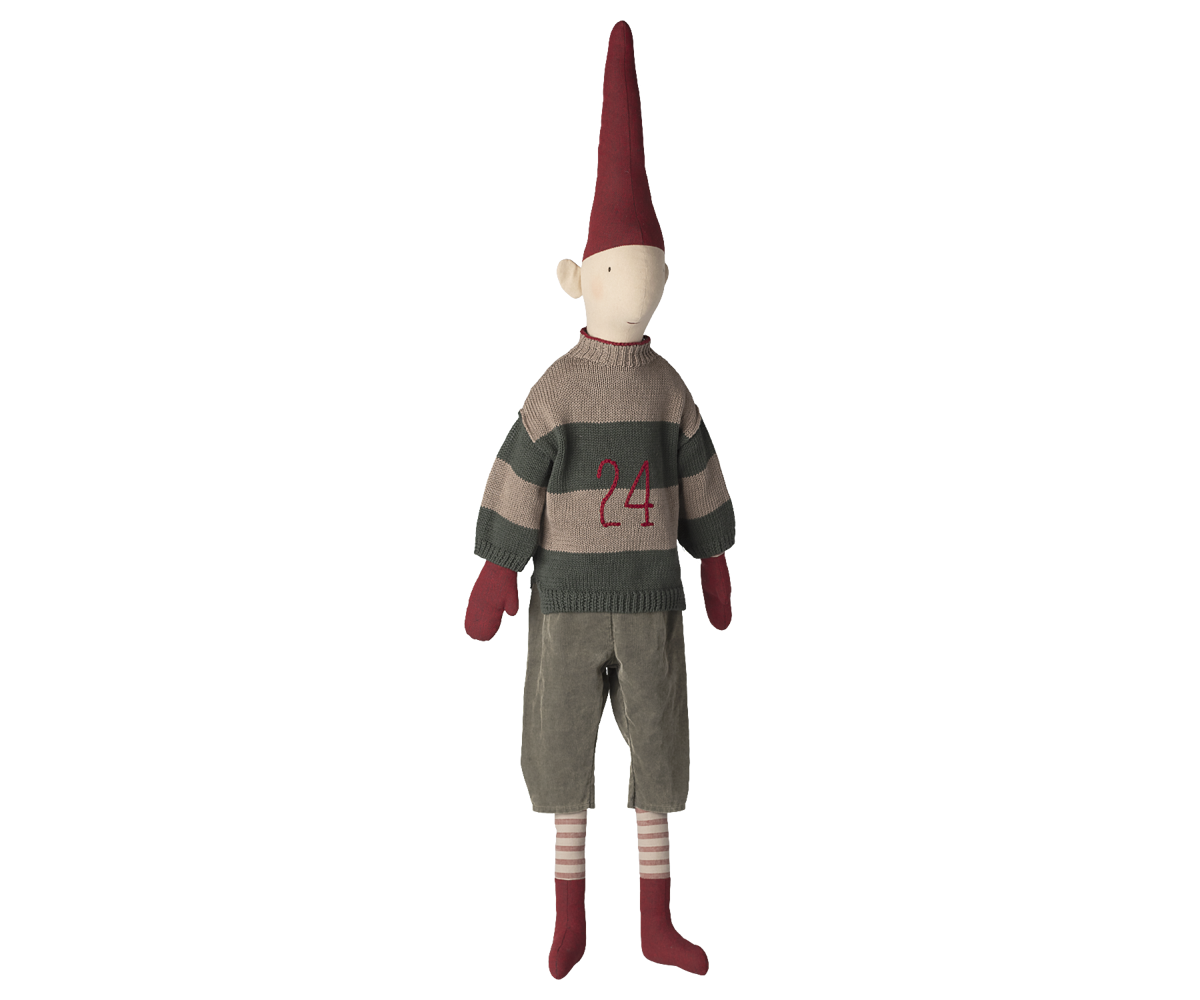 Maileg nisse, dreng, Strikket Sweater - Str. 6