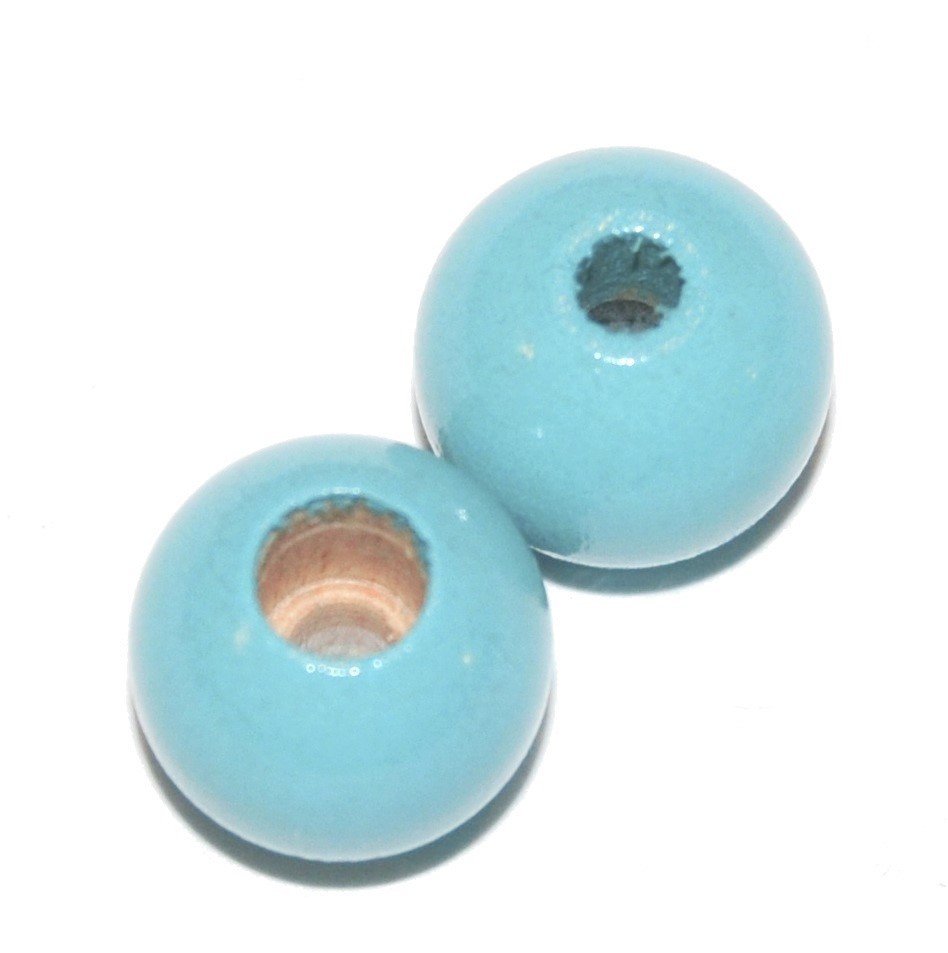 8 stk. - 12 mm sikkerheds tr�perler Mintgr�n