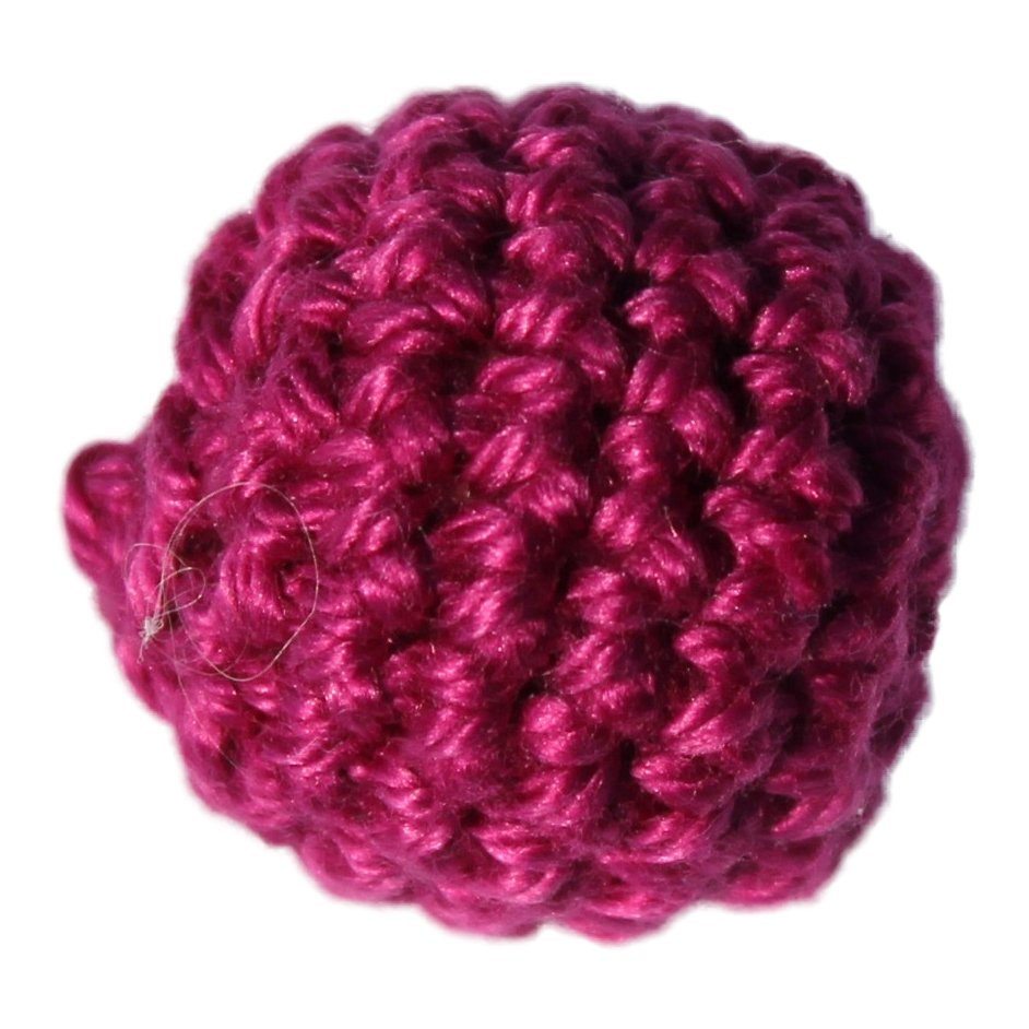 Hklede perler Mørkpink - 110