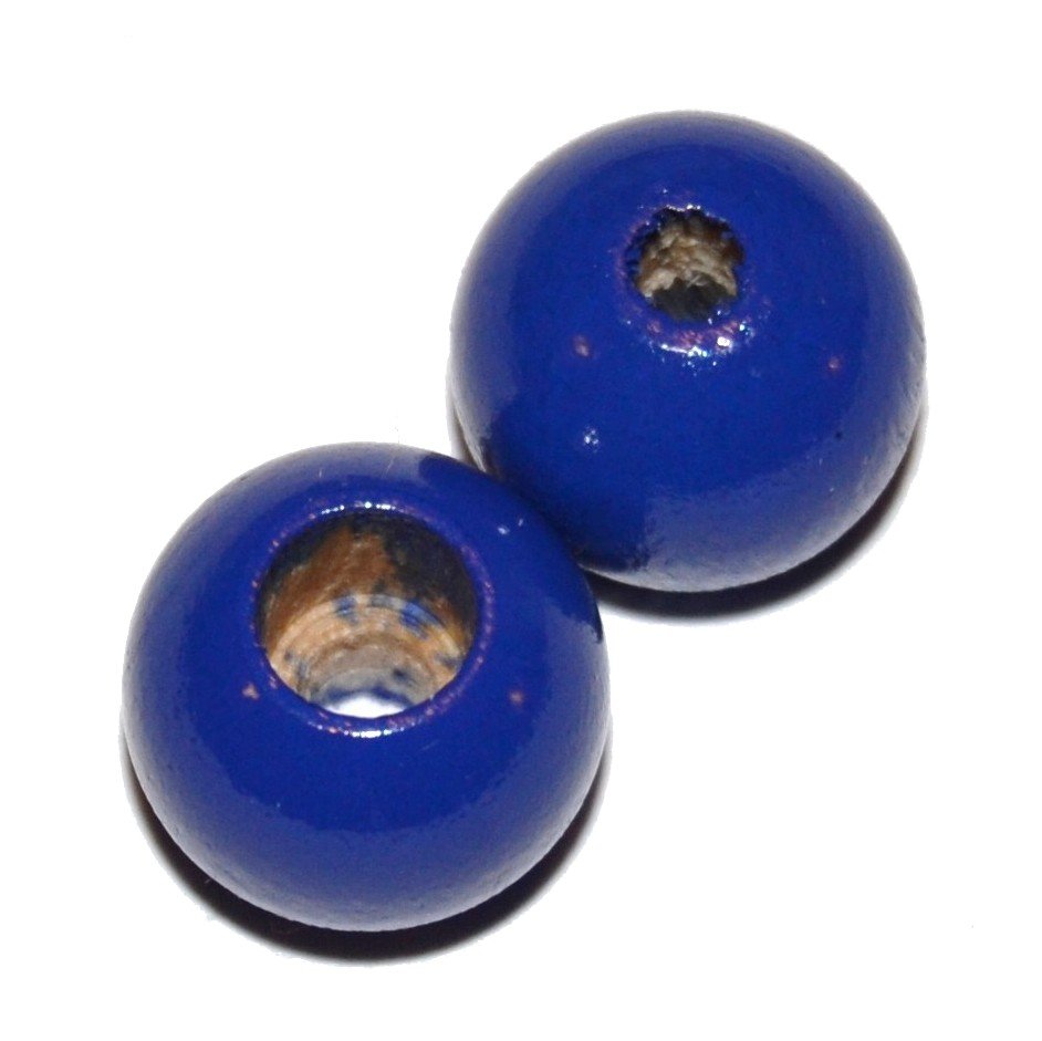 8 stk. - 12 mm sikkerheds tr�perler M�rkebl�