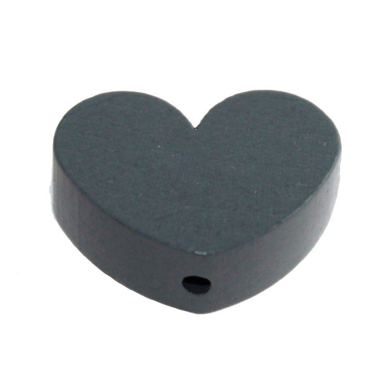 10 stk.  Tr�perler - Hjerter 30 mm - Lodret - Blandet.