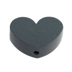 10 stk.  Tr�perler - Hjerter 30 mm - Lodret - Blandet.