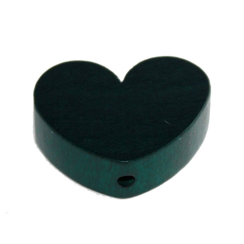 10 stk.  Tr�perler - Hjerter 30 mm - Lodret - Blandet.