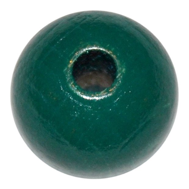 25 stk. - 8 mm runde tr�perler M�rk petroleum