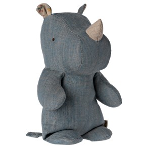 Nsehorn fra Maileg, Safari Friends -Small, Blue/Sand