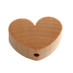 10 stk.  Tr�perler - Hjerter 30 mm - Lodret - Blandet.