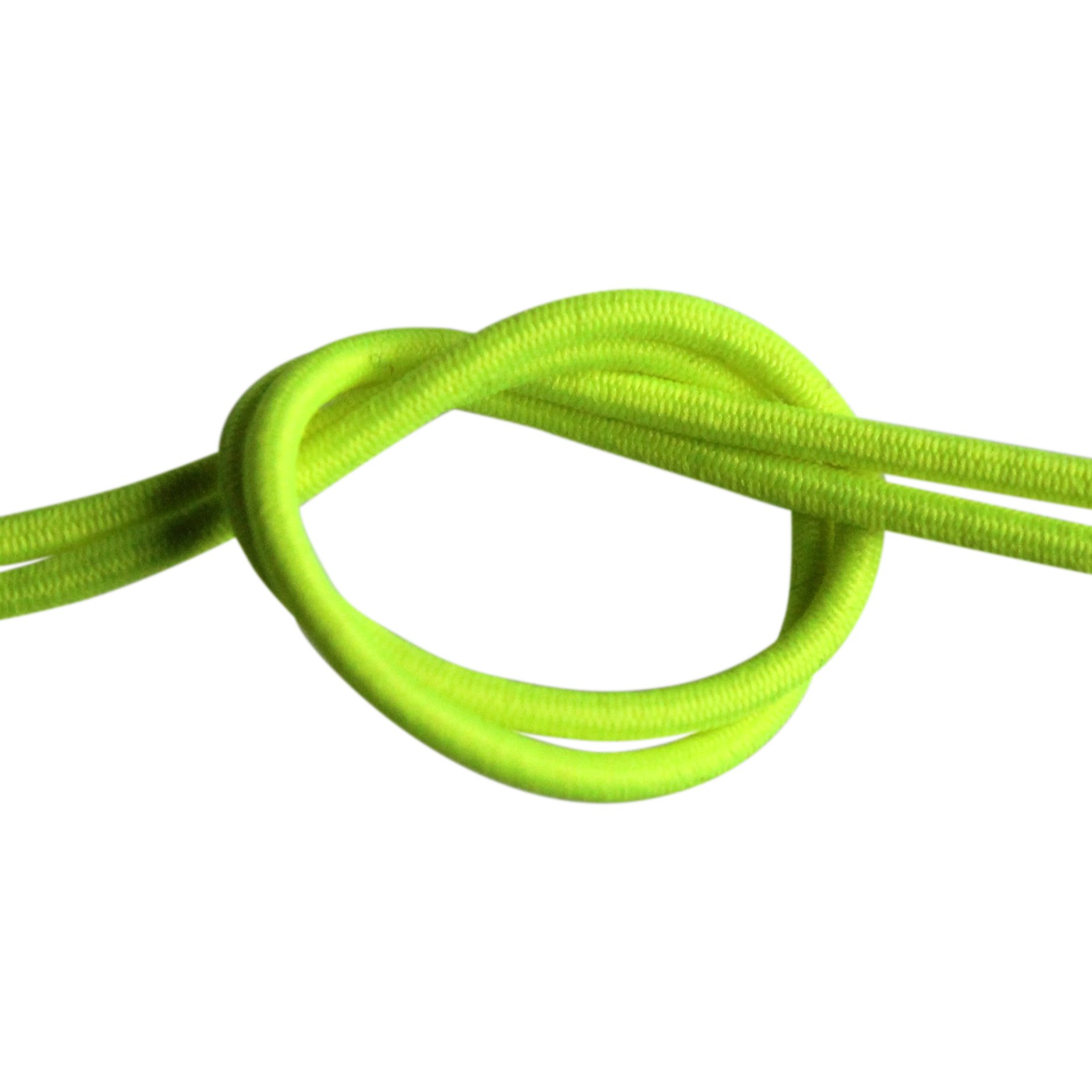 Elastiksnor 2 mm-  Neon Gul - 1 meter