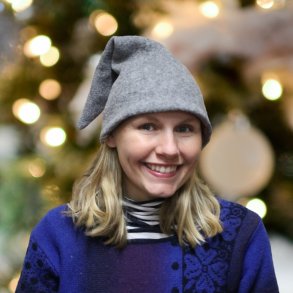 Nissehue i uld - Gr - Vlg str. - med/uden navn