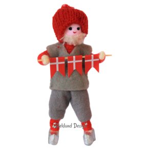 Mand med flagdekoration 2018