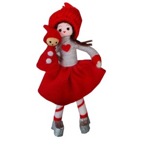 Nissepige med nissedukke 2024