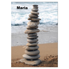 Notesbog A5 - Model Kieselstene, Med navn