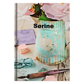 Notesbog A5 - Model Shabby Chic, Med navn