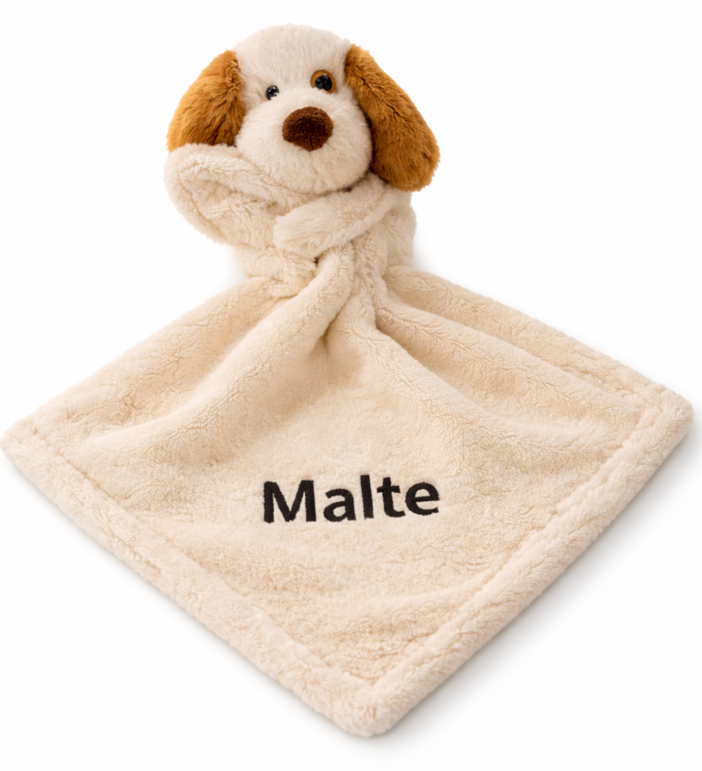 Nusseklud - Hund - Kan broderes med navn