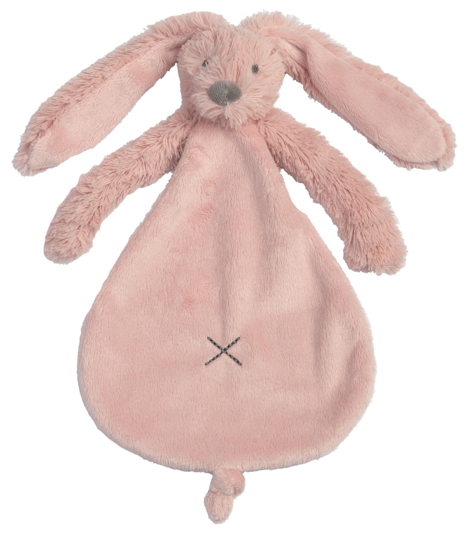Nusseklud kaninen Richie Old pink-med/uden navn