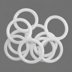 5 stk. O-ringe, Hvid