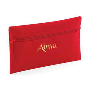 Penalhus-Kosmetikpung-Classic Red-med/uden navn