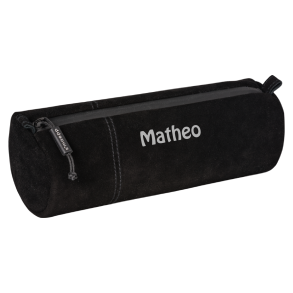 Penalhus i ruskind - Sort - med/uden navn