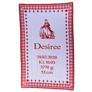 Prinsesse - Barnets personlige tppe med navn - Vlg mellem 7 farver