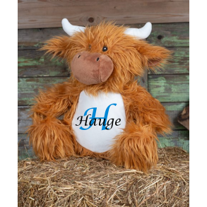 Personlig Highland bamse, Med navn