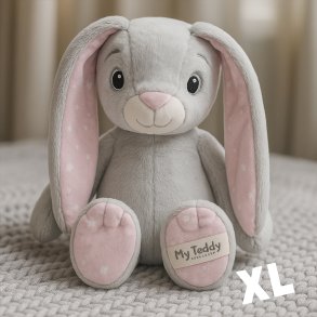 My newborn Star Kanin, Lyserd, 44 cm, med/uden navn