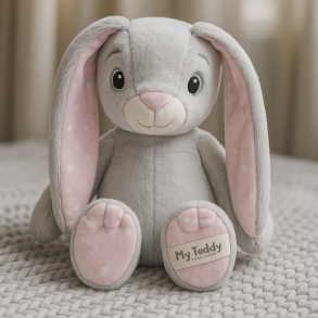 My newborn Star Kanin, Lyserd, 28 cm, med/uden navn