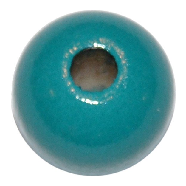 15 stk. - 12 mm runde tr�perler Petroleum