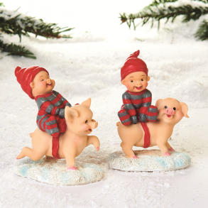 2 stk. Pobra babynisser p grise