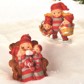 2 stk. Pobra babynisser med stol og spande