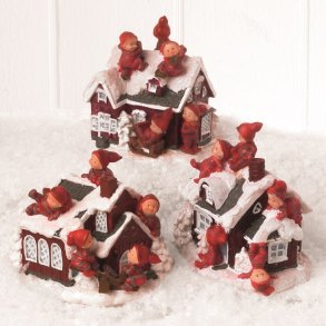 1 stk. Pobra hus med babynisser til nisselandskaber