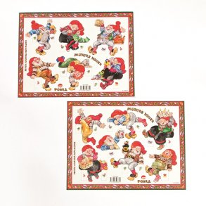 Pobra kravlenisseark med Muntre nisser