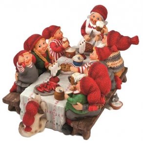 Pobra munternissernes julebord - 30 x 17 cm