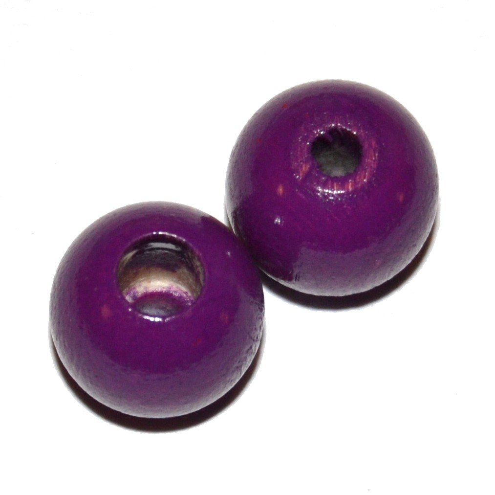 8 stk. - 12 mm sikkerheds tr�perler Purpur