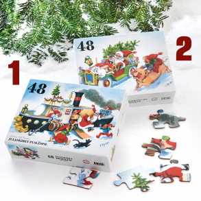 Vilhelm Hansen puslespil 48 brikker-Julemand nr. 2