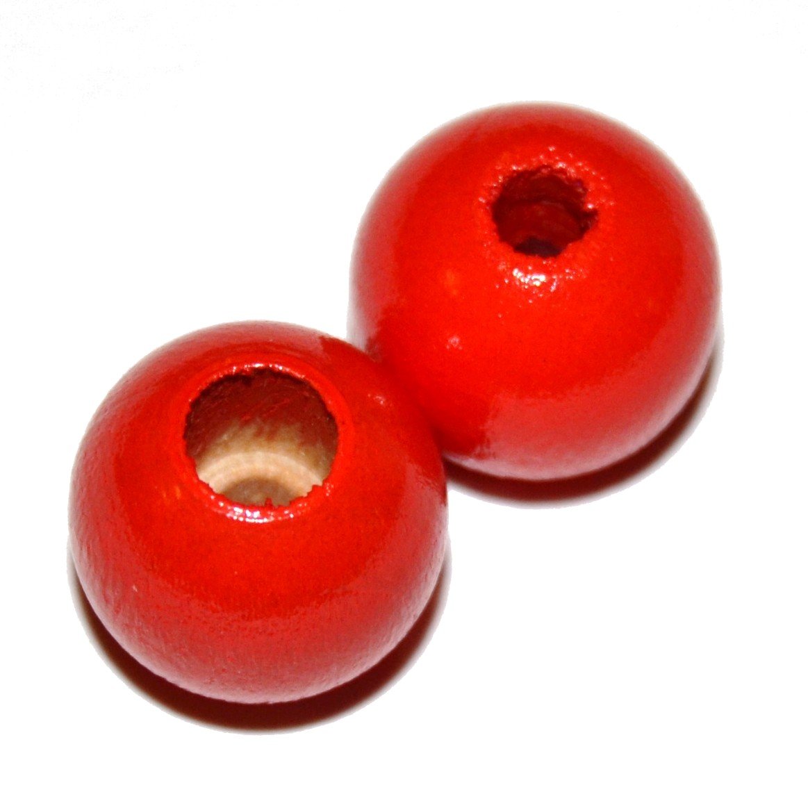 8 stk. - 12 mm sikkerheds tr�perler R�d