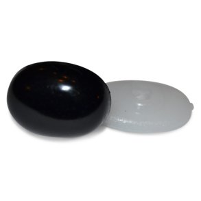 1 stk. sikkerheds nser i str. 15 x 10 mm, Sort