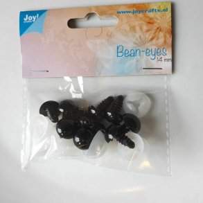 5 par sikkerhedsjne i str. 14 mm, Sort