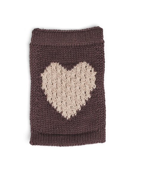 Strikket Hjerte fra Smallstuff, rose