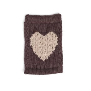 Strikket Hjerte fra Smallstuff, rose