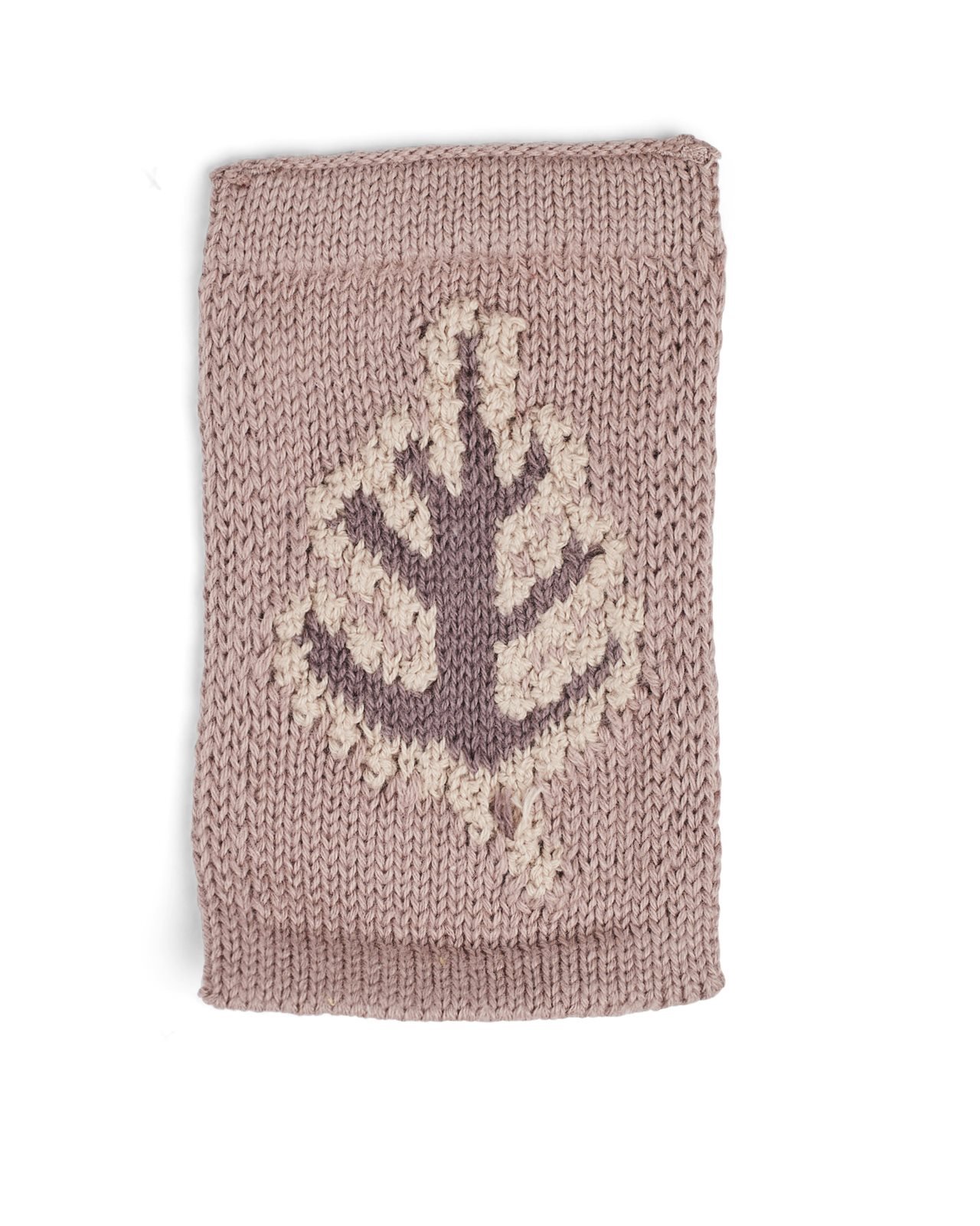 Strikket Blad fra Smallstuff, Rose