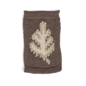 Strikket Blad fra Smallstuff, natur