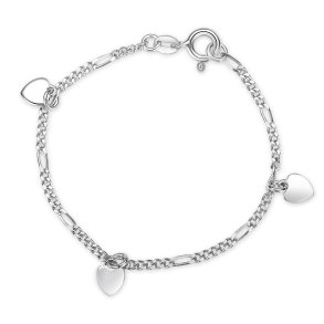 Slvarmbnd med 3 slvhjerter fra Pia & Per