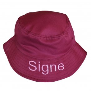 Bllehat/Solhat 52-54-56 cm - med/uden navn - Maroon